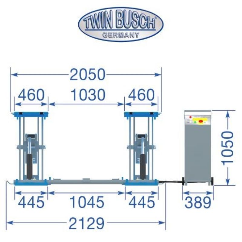 NYHET - TWS35-10E Sakseløfter 3,5 tonn 1 meter løftehøyde - Bilde 2