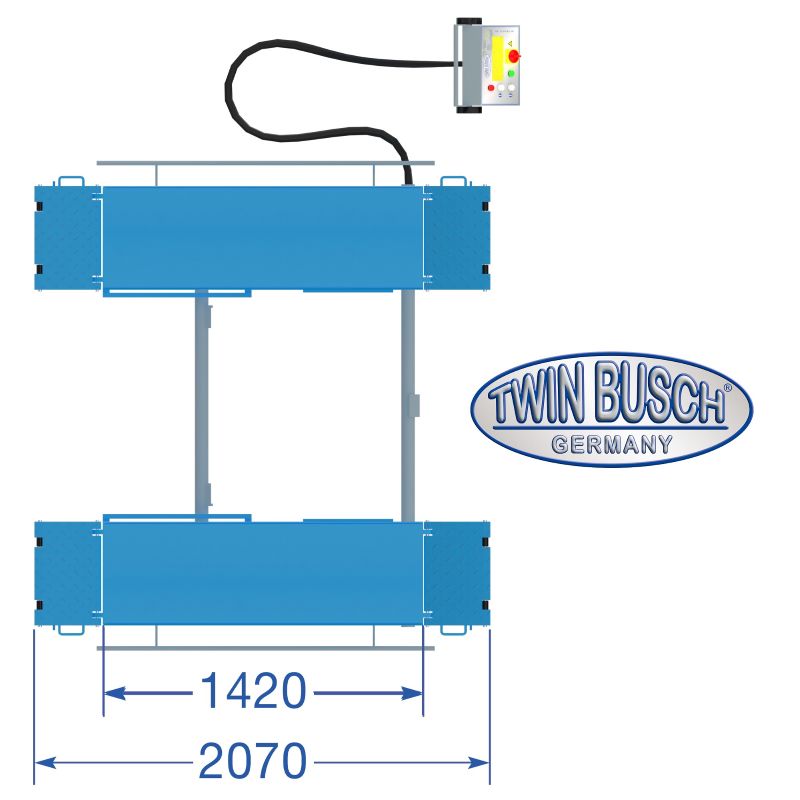 NYHET - TWS35-10E Sakseløfter 3,5 tonn 1 meter løftehøyde - Bilde 3